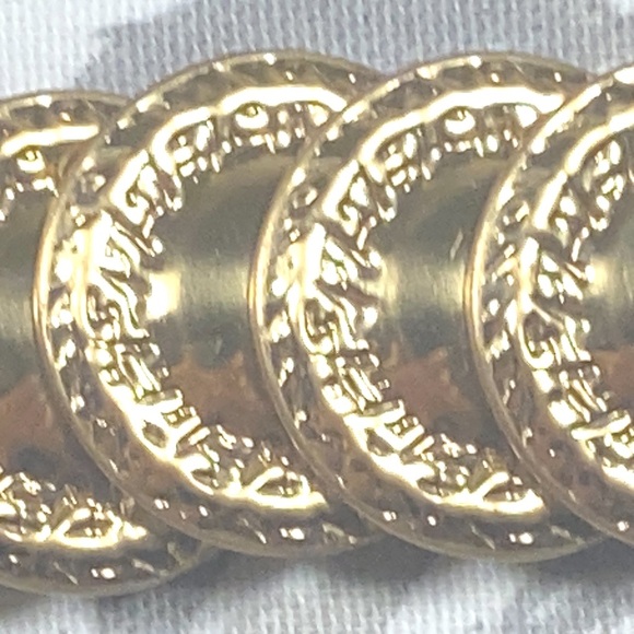 Vintage Stretch‎ round coin look gold tone belt - Picture 8 of 8